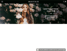 Tablet Screenshot of mayfairshoppingcentre.com